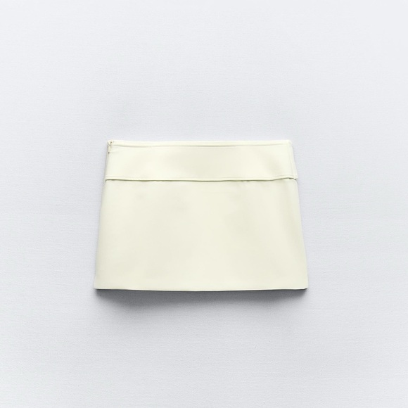 NWT! Zara Cream Mini Skirt - Picture 1 of 6